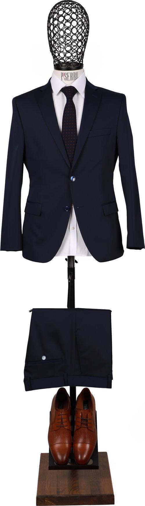 Slim Fit Lacivert Takım Elbise