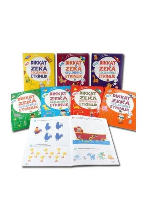 365 Dikkat Ve Zeka Güçlendirici Etkinlikler Seti 8 Kitap 3-6 Yaş