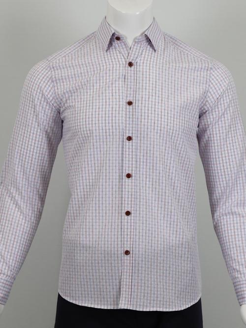 Uzun Kol Slim Fit Kareli Gömlek
