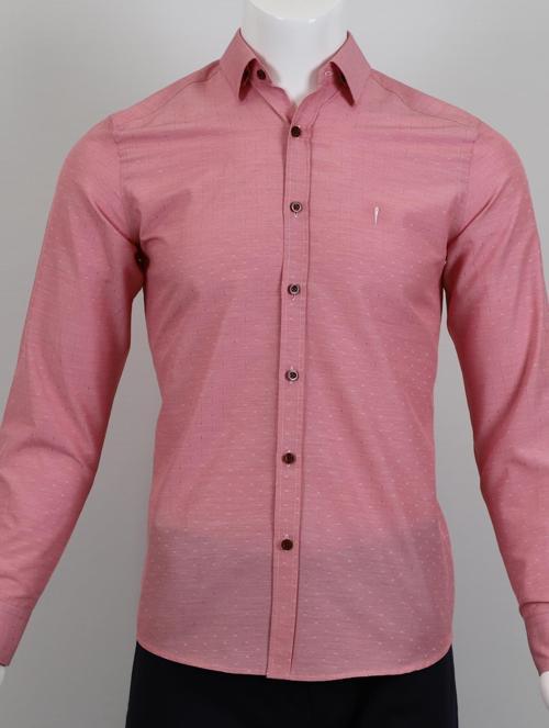 Uzun Kol Slim Fit Desenli Gömlek