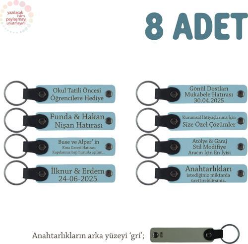 Gök Mavi & Gri, Müzikal Topluluklara Özel Hediyelik Anı Anahtarlıkları 8'li Set Takım