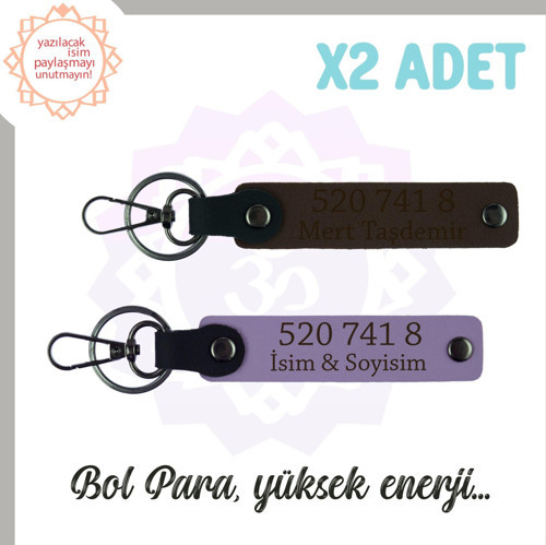 Mor Menekşe- K Kahve, Adınıza Özel Kişisel Yüksek Enerji, Hediyelik 520 741 8 Yazılı 2'li Anahtarlık
