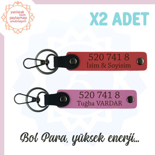 Nar Çiçeği-Pembe, İsminize Özel Manevi Huzur, Sevdiklerinize Hediye 520 741 8 Sayılı 2'li Anahtarlık