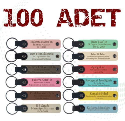 Marketlere Özel Anahtarlık, Kurumsal Kimliğinize Değer Katan Müşterilerinize Hediyelik 100' lü Set