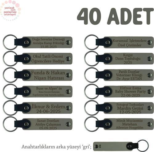Kül Gri & Gri, Lise Sınıflarına Anlamlı Bir Mezuniyet Hatırası 40'lı Set, Anı Anahtarlığı