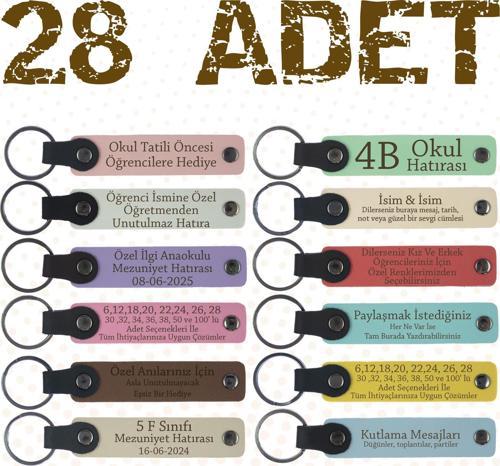 Hukuk Stajyerlerine Motivasyon Hediyesi, 28'li Set, Kişiselleştirilmiş Anlamlı Anahtarlık