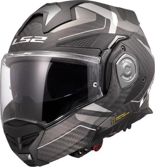 Advant X Karbon Horızon Çene Açılır Kask Mat Gümüş Gri
