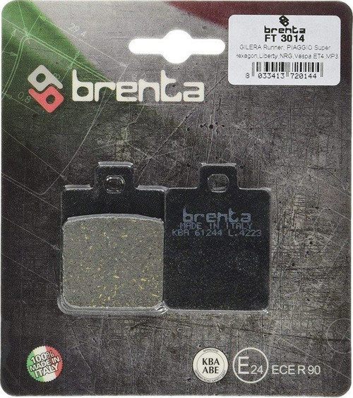 Pıaggıo Mp3 Hybrid 300cc 11-12 Ön Fren Balatası Brenta Organik