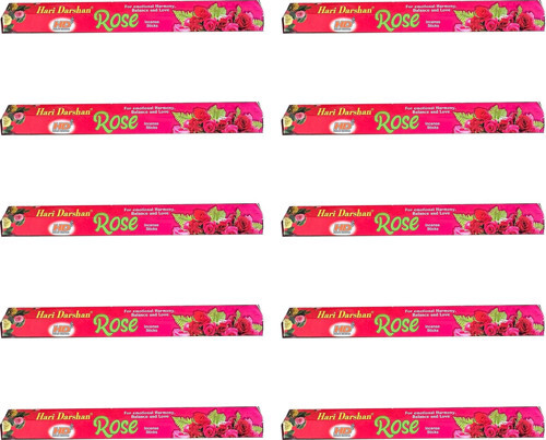 Rose Gül Kokusu Çubuk Tütsü - Oda Ortam Kukusu - 20 Adetlik 10 Paket
