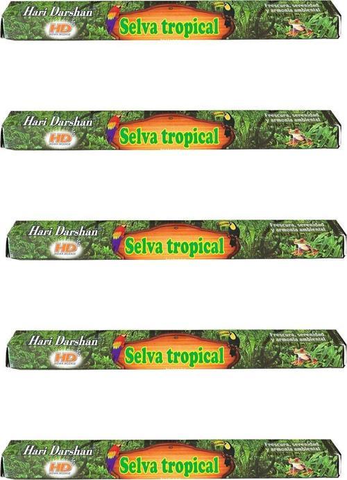 Selva Tropical Yağmur Ormanı Çubuk Tütsü - Oda Ortam Kukusu - 20 Adetlik 5 Paket