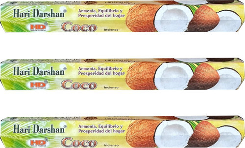 Hindistan Cevizi Kokusu Çubuk Tütsü - Oda Ortam Kukusu - 20 Adetlik 3 Paket