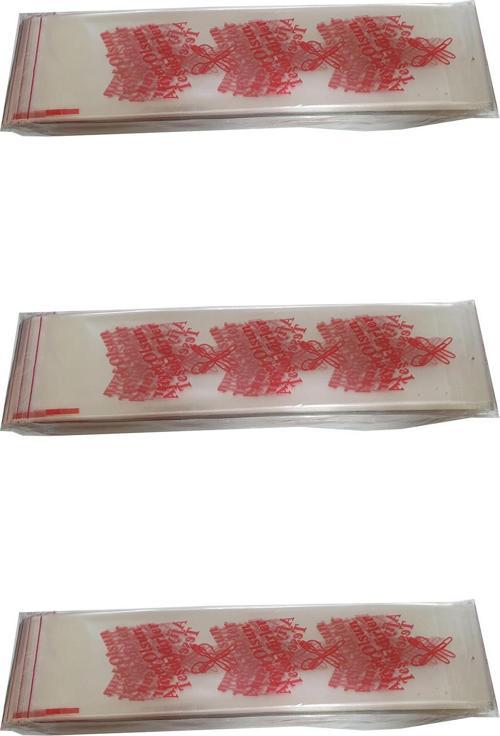 Çatal Kaşık Bıçak Poşeti - Afiyet Olsun Yazılı Baskılı - Şeffaf - 1 Kg. lık 3 Paket