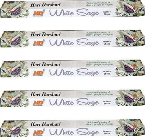 White Sage Çiçek Çubuk Tütsü - Oda Ortam Kukusu - 20 Adetlik 5 Paket