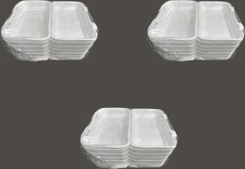36/D Tek Kullanımlık Köpük İskender Kapaklı Kase Kutu - 23.5x15 Cm. - 20 Adetlik 3 Paket