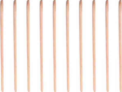 Gürgen Ahşap Vidalı Fırça Faraş Çeksil Süpürge Sap Sapı - 120 Cm. - 10 Adet