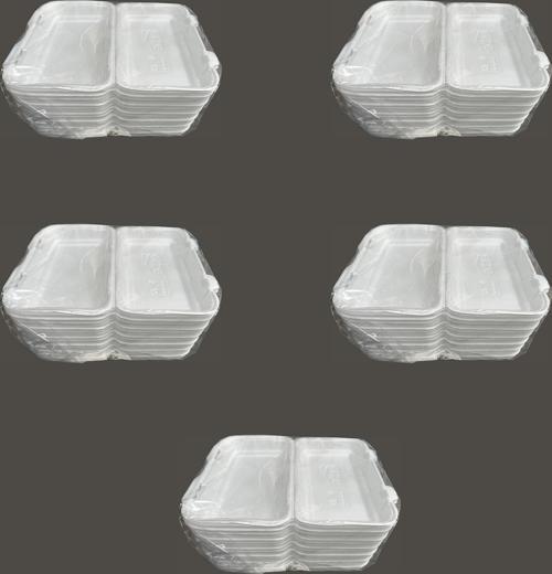 36/D Tek Kullanımlık Köpük İskender Kapaklı Kase Kutu - 23.5x15 Cm. - 20 Adetlik 5 Paket