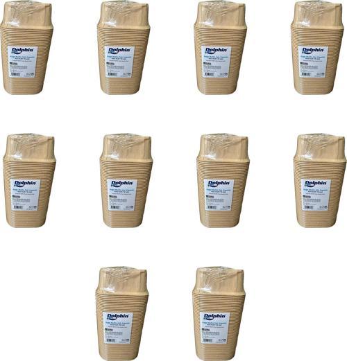 Muffin Kare Kağıt Kraft Sarı Kek Kalıbı Kapsülü Kabı - 50 Adetlik 10 Paket