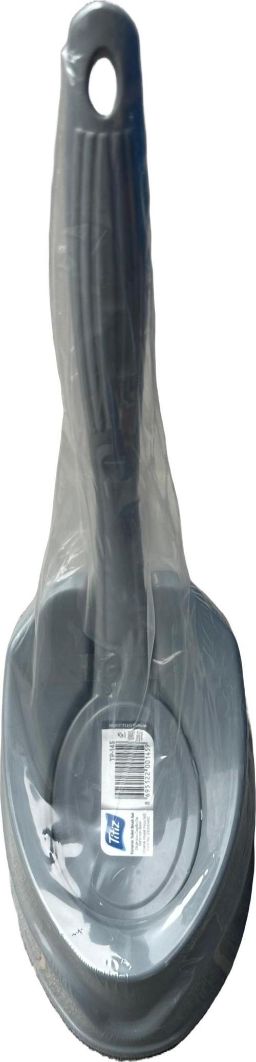 TP-145 Dinamik Plastik Fırçalı Wc Tuvalet Klozet Fırçası Fırça Takımı - Gri - 1 Adet