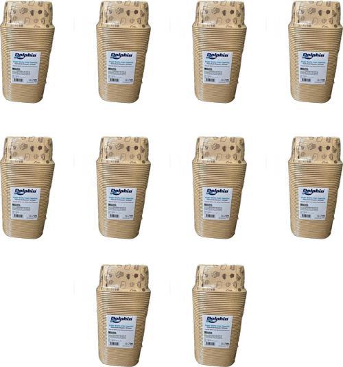 Muffin Kare Kağıt Kraft Desenli Sarı Kek Kalıbı Kapsülü Kabı - 50 Adetlik 10 Paket
