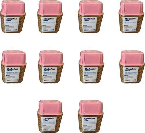 Muffin Kare Kağıt Pembe Altın Cupcake Kek Kalıbı Kapsülü Kabı - 25 Adetlik 10 Paket