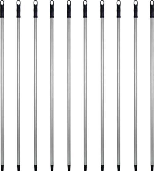 Metal Vidalı Boyalı Gri Fırça Faraş Süpürge Çeksil Sap Sapı - 120 Cm. - 10 Adet