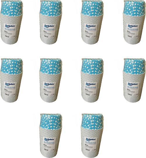 Muffin Orta Boy Kağıt Puantiyeli Mavi Cupcake Kek Kalıbı Kapsülü Kabı - 50 Adetlik 10 Paket