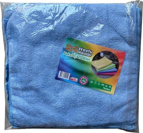 Ekonomik Mikrofiber Bez Temizlik Toz Cam Bezi - 40 x 40 Cm. - 20 Adet