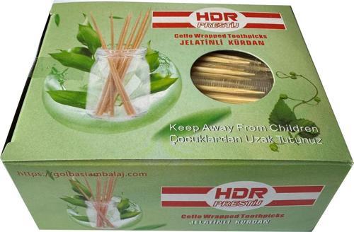 Jelatinli / Poşetli Ahşap Kürdan - 400 Adetlik Paket