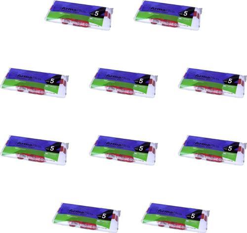 Naksan ArmaPlus Takviyeli Kalın Baskılı Beyaz Çanta Poşet Torba - 50x60 Cm. - 50 Adetlik 10 Paket