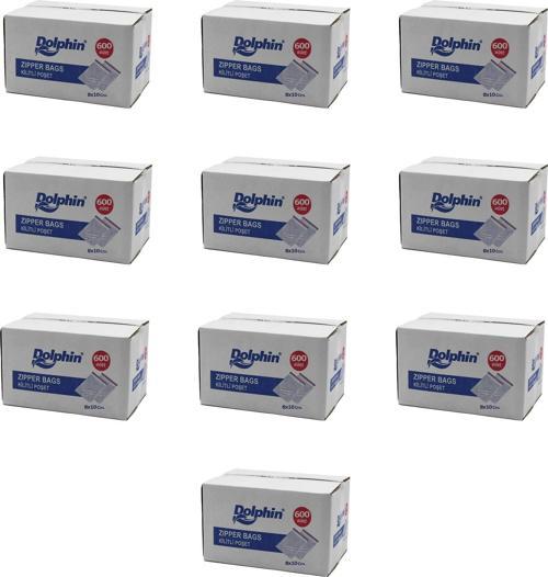 Kilitli Şeffaf Buzdolabı Kilitli Saklama Poşeti Torba - 8x10 Cm. - 1000 Adetlik 10 Kutu