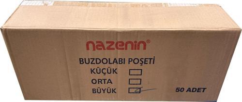 Düz Kilitsiz Şeffaf Büyük Boy Buzdolabı Yemek Gıda Poşeti Torbası- 30x45 Cm. -20'li 50 Paket