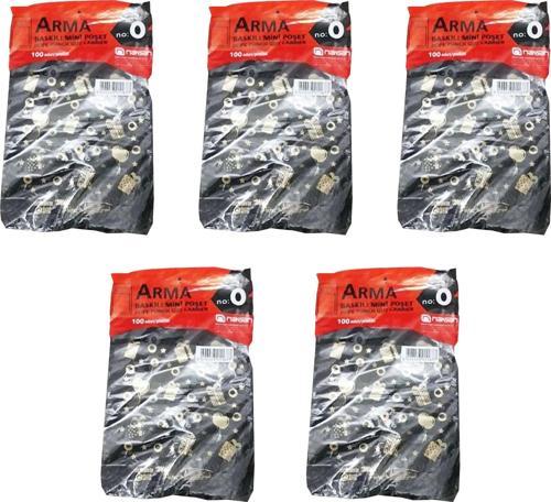 Baskılı Mini Blok Poşet Torba - No : 0 - 20x30 Cm. - Siyah - 100 Adetlik 5 Paket
