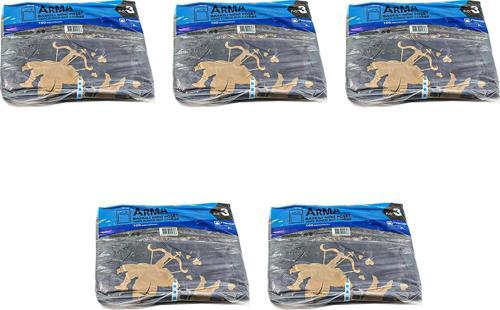 Baskılı Mini Blok Poşet Torba - No : 3 - 30x50 Cm. - Siyah - 100 Adetlik 5 Paket
