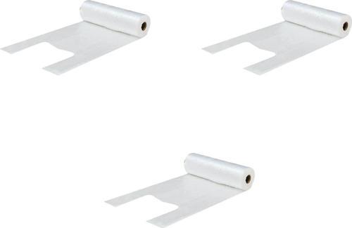 Rulo Şeffaf Market Poşet Torba - Hışır Atlet Poşet -Küçük Boy - 200 Adetlik 3 Rulo