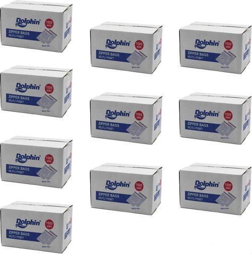 Kilitli Şeffaf Buzdolabı Kilitli Saklama Poşeti Torba - 9x11 Cm. - 1000 Adetlik 10 Kutu