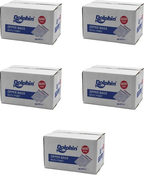 Kilitli Şeffaf Buzdolabı Kilitli Saklama Poşeti Torba - 8x10 Cm. - 1000 Adetlik 5 Kutu
