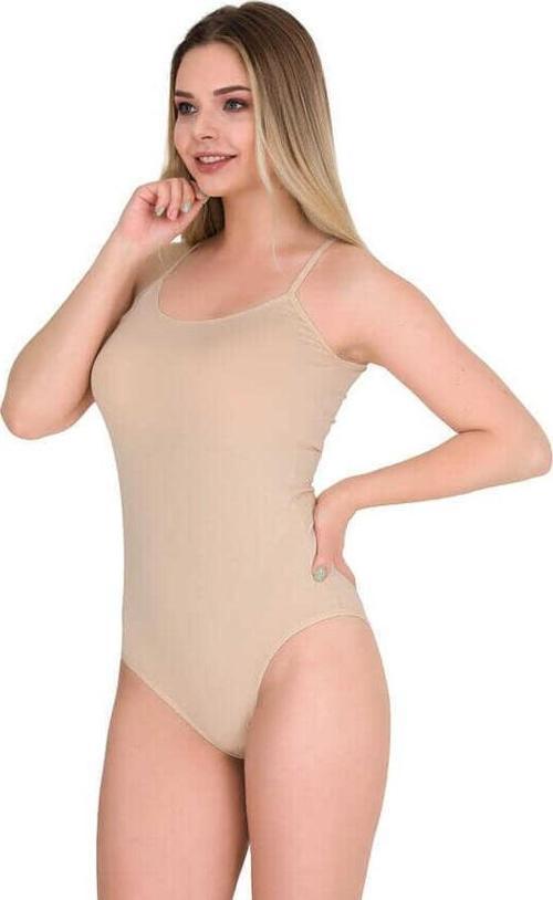 6 lı Paket Berrak Bayan İp Askılı Çıtçıtlı Body 2081