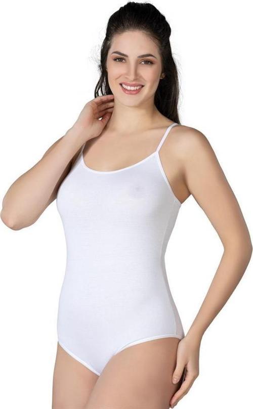 Bayan Modal Pamuklu İp Askılı Çıtçıtlı Body 1415