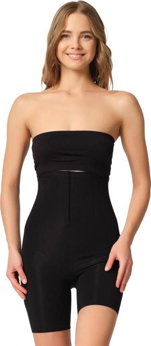 2832 Bayan Agraflı Uzun Paçalı Yüksel Bel Lazer Kesim Korse