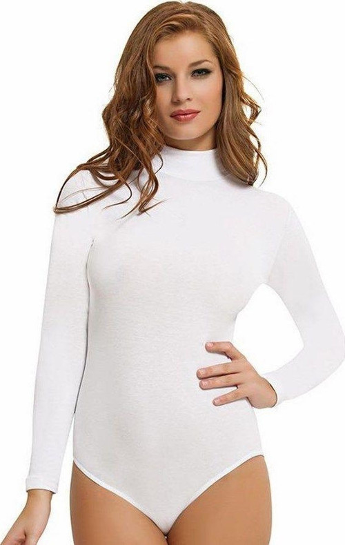Bayan Uzun Kollu Boğazlı Çıtçıtlı Body 2960