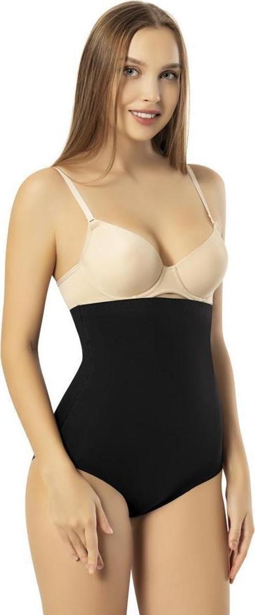 Bayan Lazer Kesim Yüksek Bel Slip Külot Korse 9010