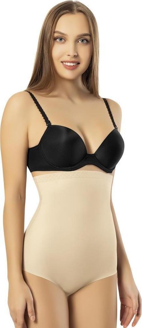 Bayan Lazer Kesim Yüksek Bel Slip Külot Korse 9010