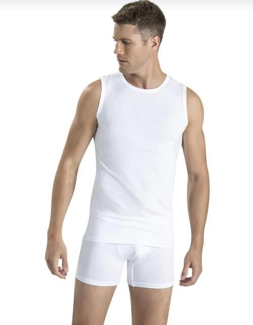 126 ERKEK SIFIR YAKA SIFIR KOL FANİLA ATLET 3 ADET