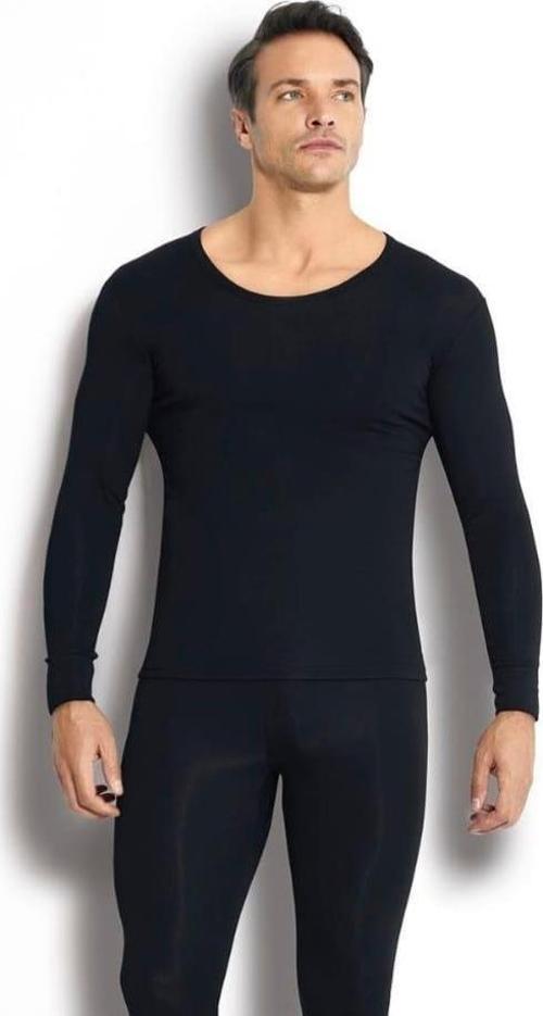 160 ERKEK TERMAL İÇLİK ÜST UZUN KOL BİSİKLET YAKA 2 ADET