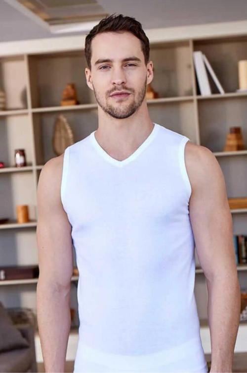 1028 ERKEK RİBANA KOLSUZ V YAKA ATLET 1 ADET