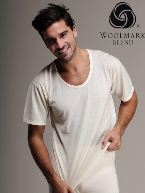 100 ERKEK YÜN KISA KOL FANİLA TEKLİ