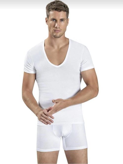 213 ERKEK V YAKA YARIM KOL LİKRALI ATLET 3 ADET