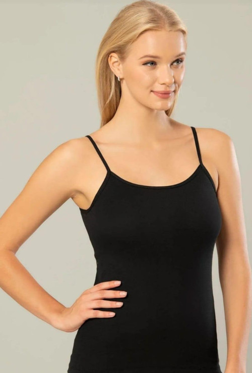 2153 KADIN LİKRALI İP ASKILI ATLET 12 ADET