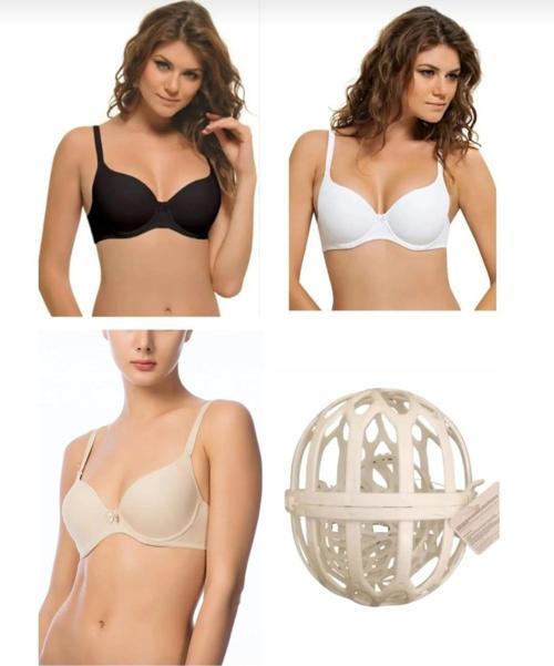 3505 KADIN DESTEKSİZ MİKRO CUP SÜTYEN YIKAMA TOPU HEDİYELİ 3 ADET