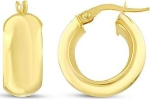 Altın Halka Küpe - 14k - 3.06gr